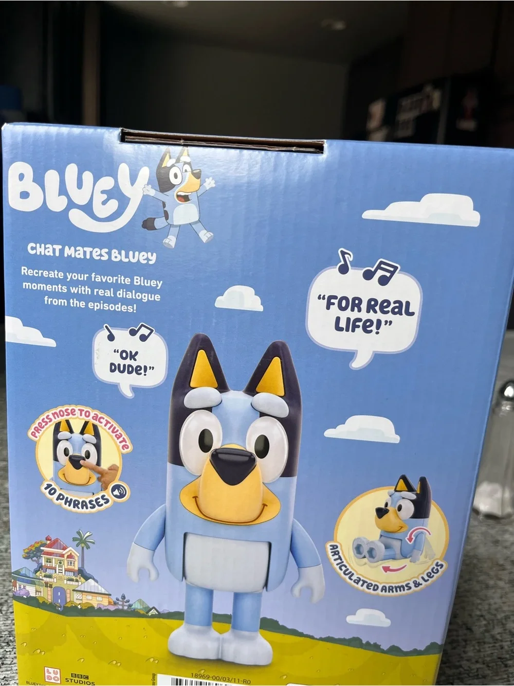 Bluey Chat Mates Interactive Blue Figure by Bluey